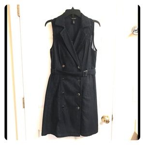 Fun Denim Double Button Dress